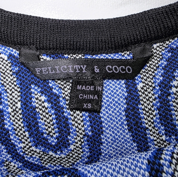 Felicity & Coco Sexy Stretchy Colorful Dress- Size XS - Picture 7 of 10